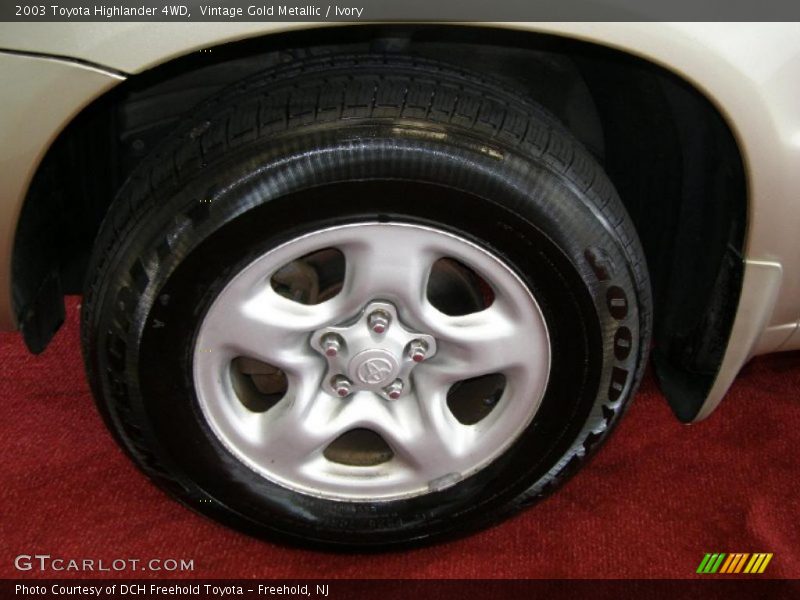 Vintage Gold Metallic / Ivory 2003 Toyota Highlander 4WD