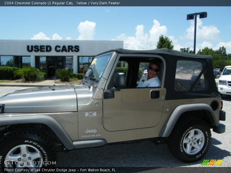 Yellow / Very Dark Pewter 2004 Chevrolet Colorado LS Regular Cab