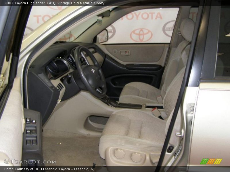 Vintage Gold Metallic / Ivory 2003 Toyota Highlander 4WD
