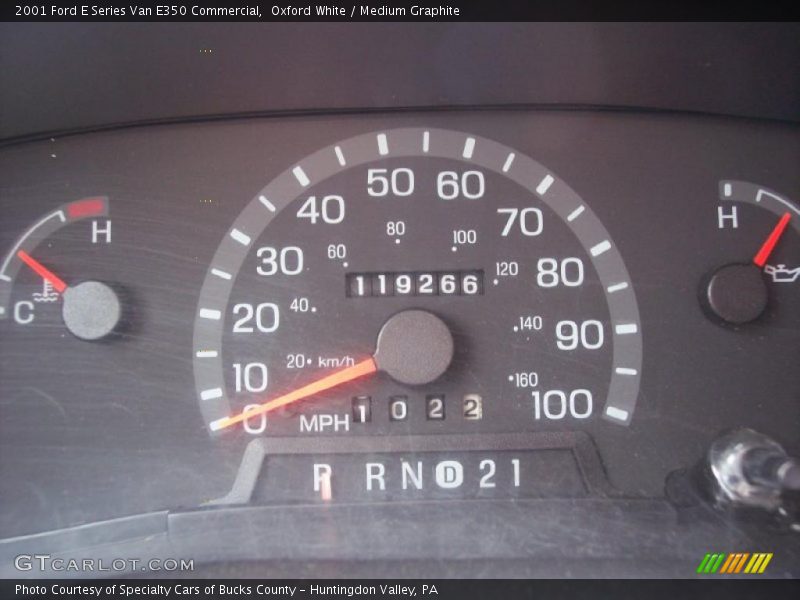 Oxford White / Medium Graphite 2001 Ford E Series Van E350 Commercial