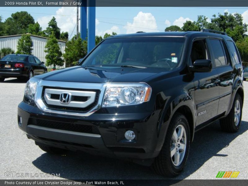 Formal Black / Gray 2009 Honda Pilot EX