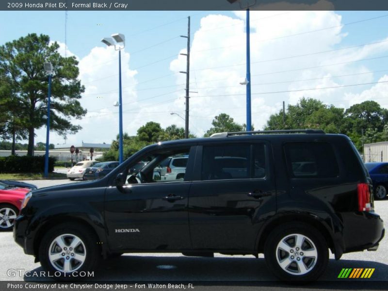 Formal Black / Gray 2009 Honda Pilot EX
