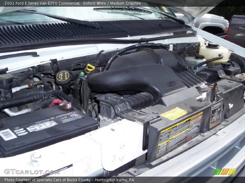 Oxford White / Medium Graphite 2001 Ford E Series Van E350 Commercial