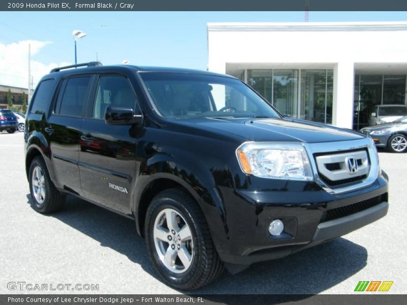 Formal Black / Gray 2009 Honda Pilot EX