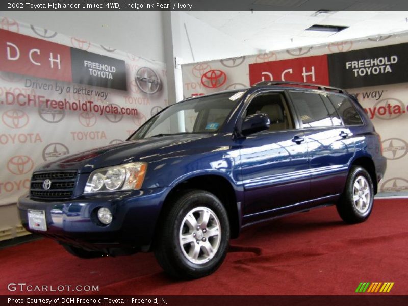 Indigo Ink Pearl / Ivory 2002 Toyota Highlander Limited 4WD