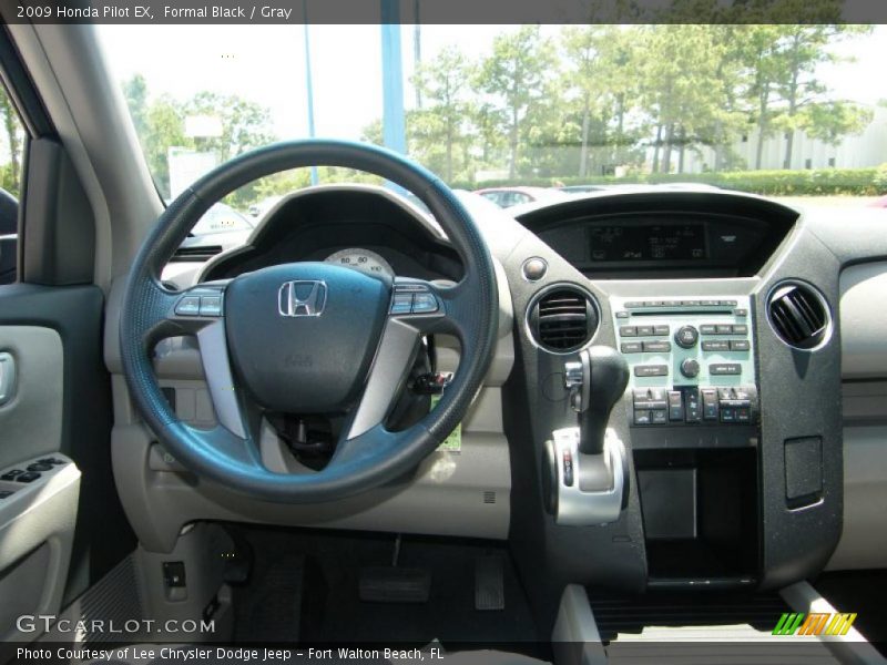 Formal Black / Gray 2009 Honda Pilot EX
