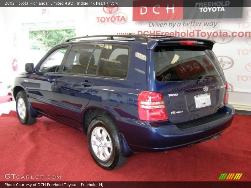 Indigo Ink Pearl / Ivory 2002 Toyota Highlander Limited 4WD