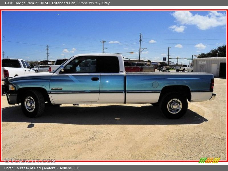 Stone White / Gray 1996 Dodge Ram 2500 SLT Extended Cab