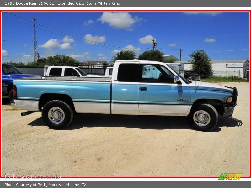 Stone White / Gray 1996 Dodge Ram 2500 SLT Extended Cab