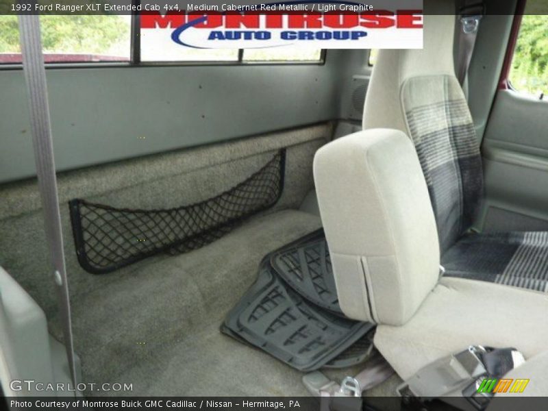 Medium Cabernet Red Metallic / Light Graphite 1992 Ford Ranger XLT Extended Cab 4x4