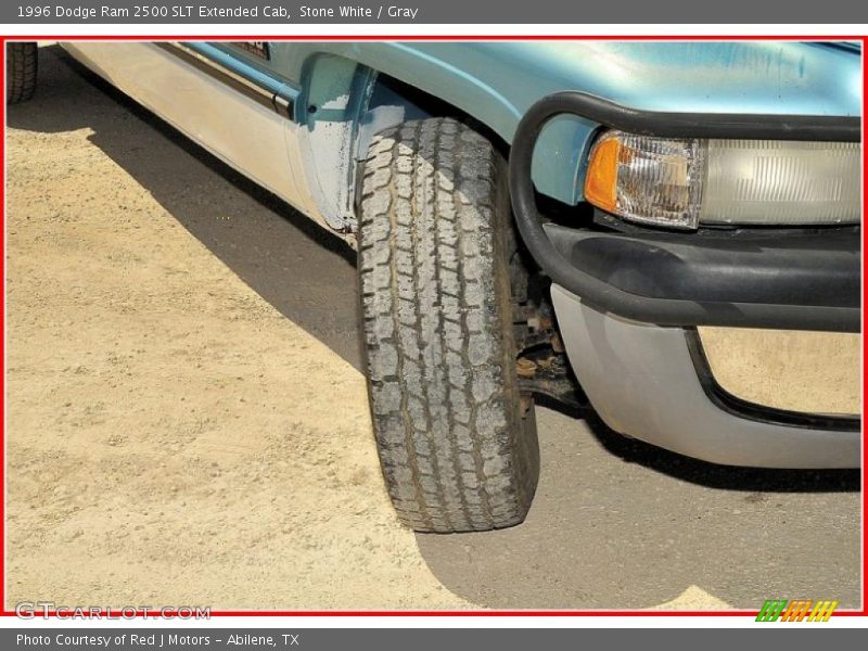 Stone White / Gray 1996 Dodge Ram 2500 SLT Extended Cab