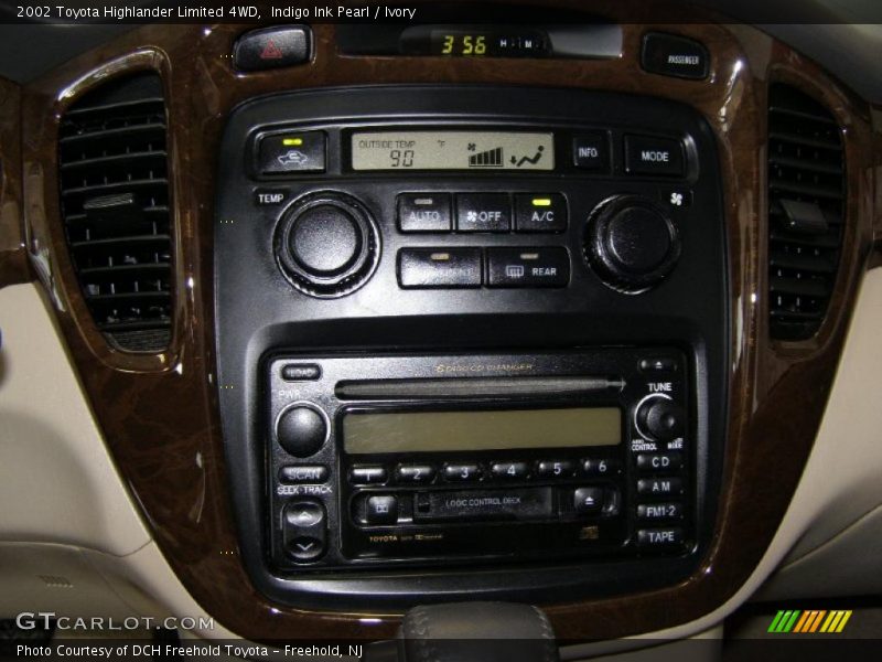 Indigo Ink Pearl / Ivory 2002 Toyota Highlander Limited 4WD