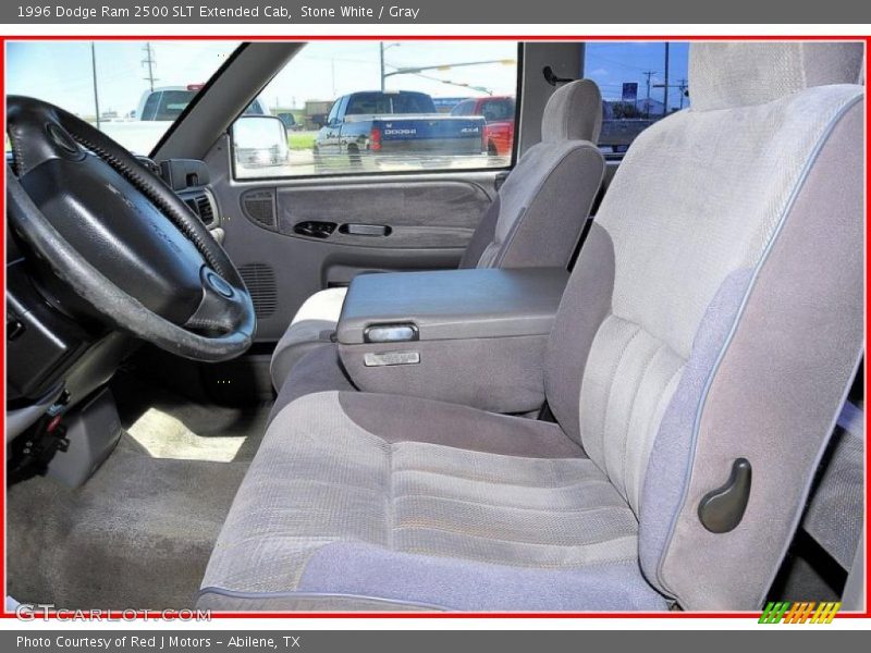 Stone White / Gray 1996 Dodge Ram 2500 SLT Extended Cab