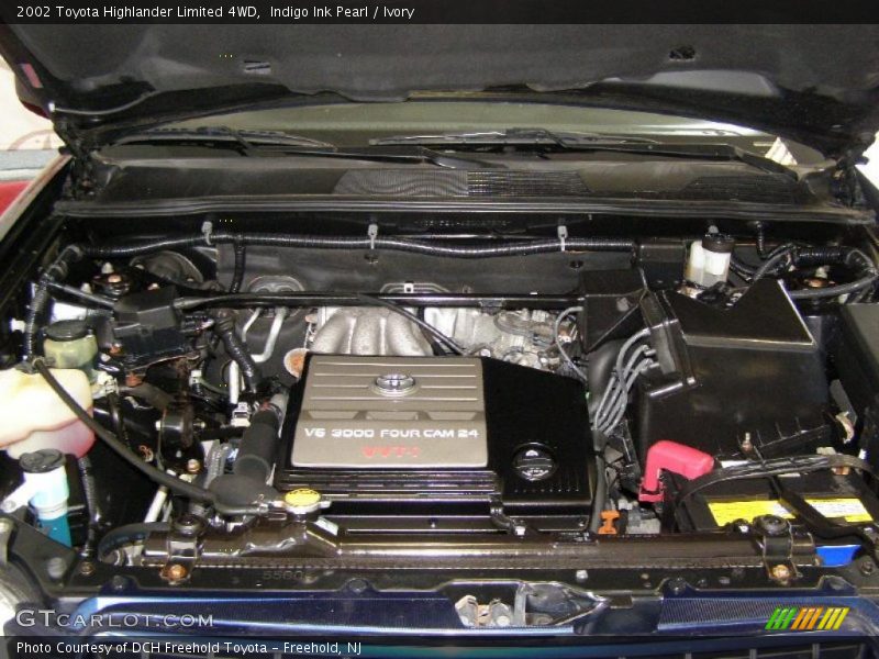 Indigo Ink Pearl / Ivory 2002 Toyota Highlander Limited 4WD