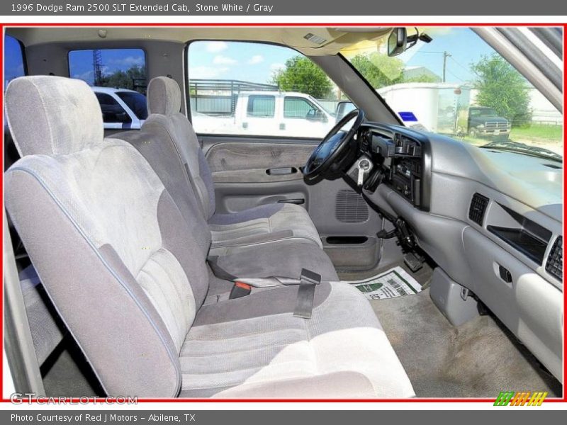 Stone White / Gray 1996 Dodge Ram 2500 SLT Extended Cab