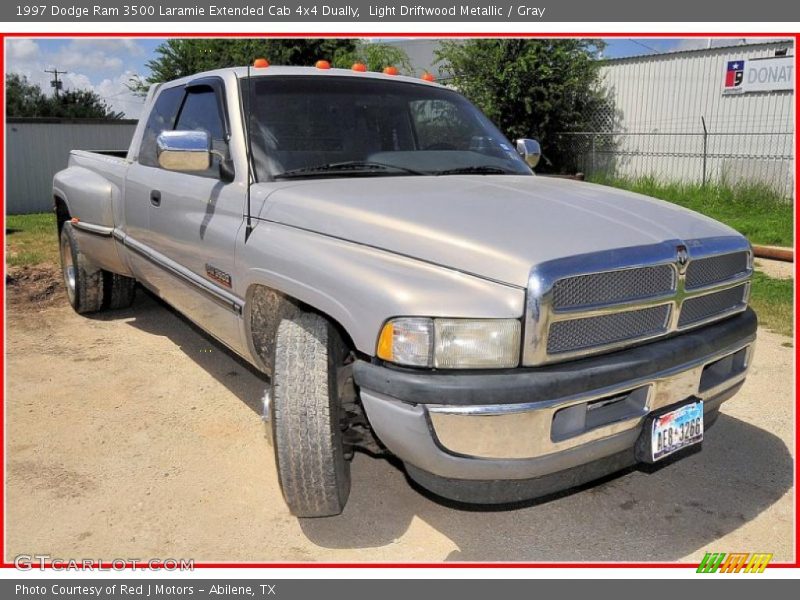 Light Driftwood Metallic / Gray 1997 Dodge Ram 3500 Laramie Extended Cab 4x4 Dually