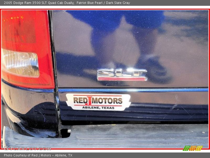 Patriot Blue Pearl / Dark Slate Gray 2005 Dodge Ram 3500 SLT Quad Cab Dually