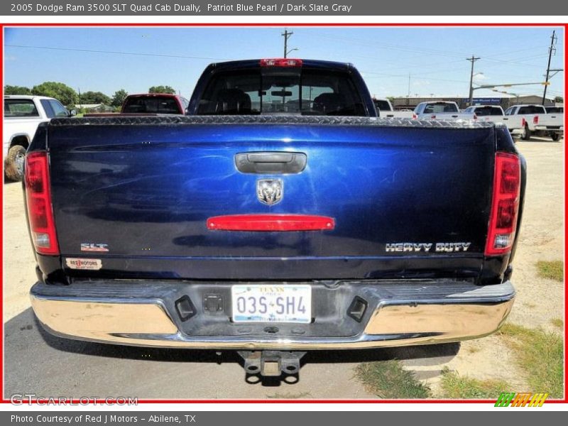 Patriot Blue Pearl / Dark Slate Gray 2005 Dodge Ram 3500 SLT Quad Cab Dually