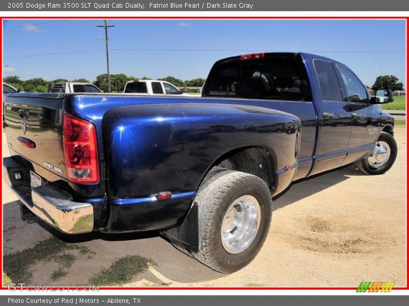 Patriot Blue Pearl / Dark Slate Gray 2005 Dodge Ram 3500 SLT Quad Cab Dually