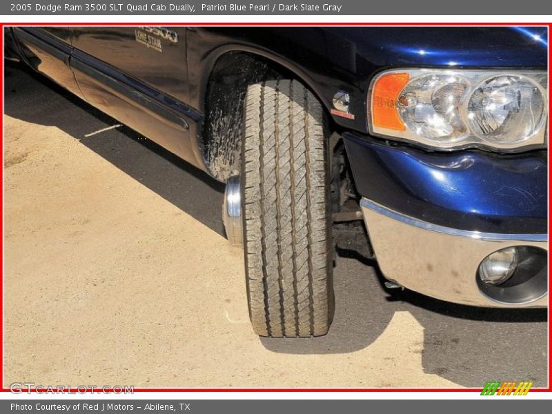 Patriot Blue Pearl / Dark Slate Gray 2005 Dodge Ram 3500 SLT Quad Cab Dually