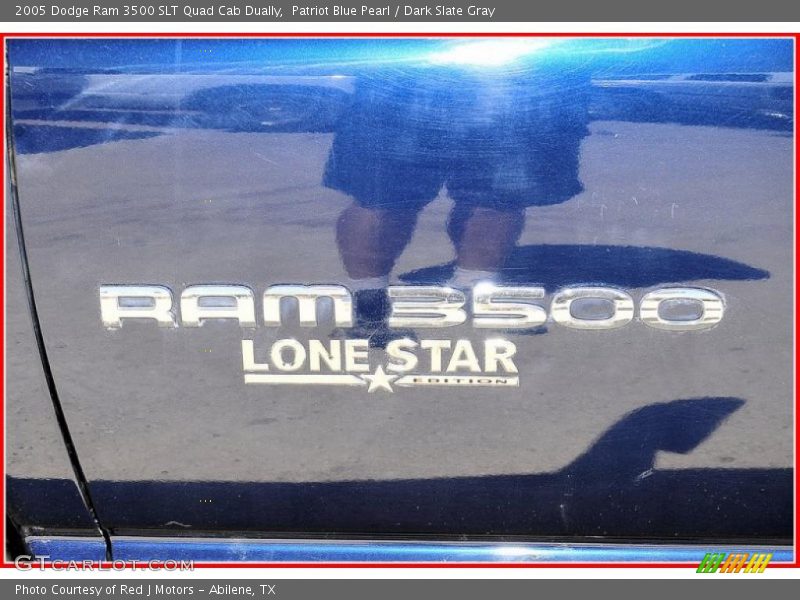 Patriot Blue Pearl / Dark Slate Gray 2005 Dodge Ram 3500 SLT Quad Cab Dually