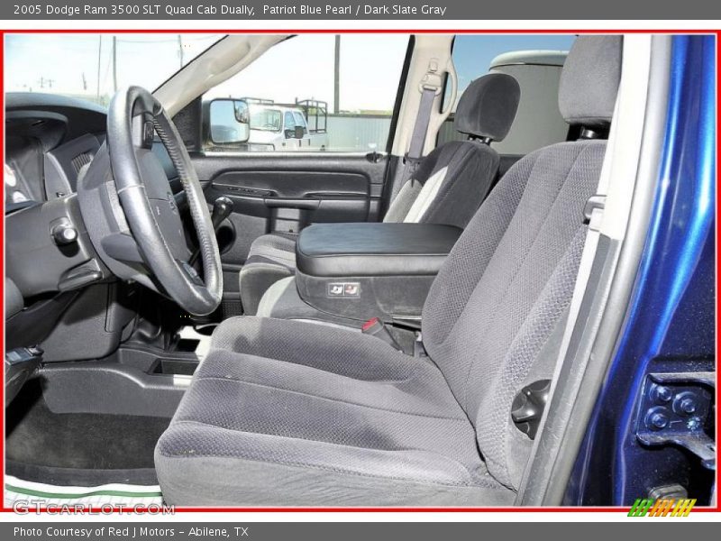 Patriot Blue Pearl / Dark Slate Gray 2005 Dodge Ram 3500 SLT Quad Cab Dually