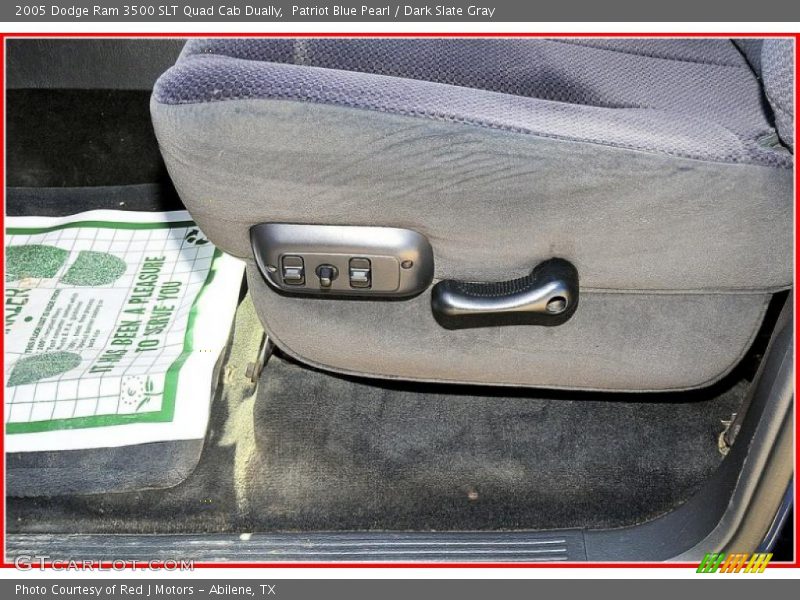 Patriot Blue Pearl / Dark Slate Gray 2005 Dodge Ram 3500 SLT Quad Cab Dually