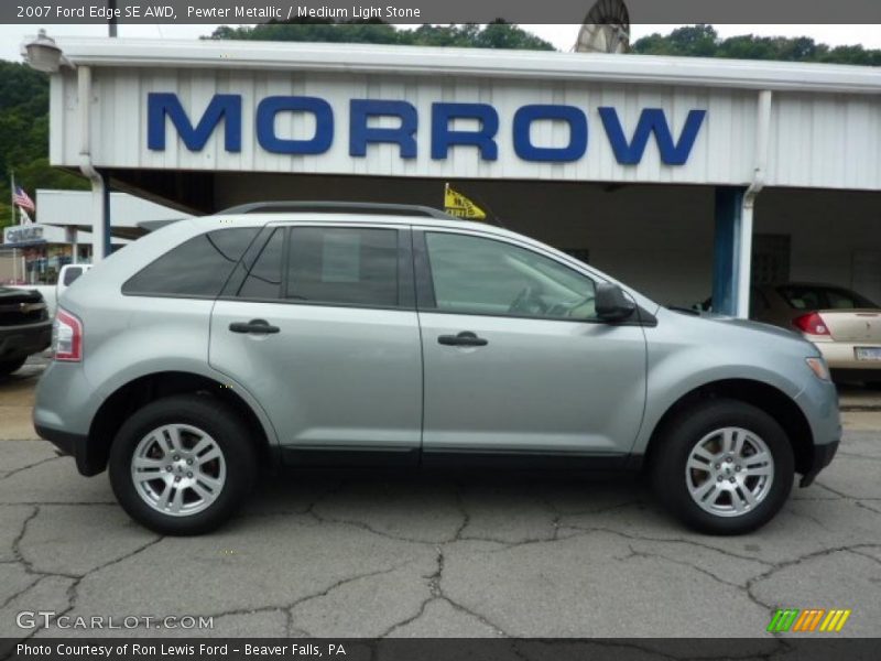 Pewter Metallic / Medium Light Stone 2007 Ford Edge SE AWD