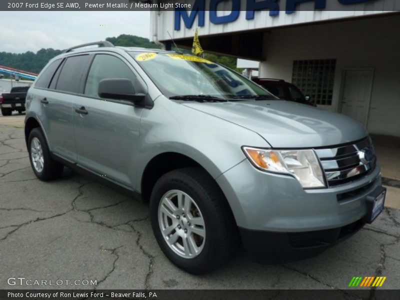 Pewter Metallic / Medium Light Stone 2007 Ford Edge SE AWD