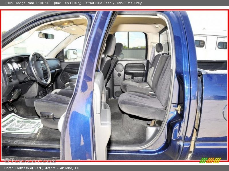 Patriot Blue Pearl / Dark Slate Gray 2005 Dodge Ram 3500 SLT Quad Cab Dually