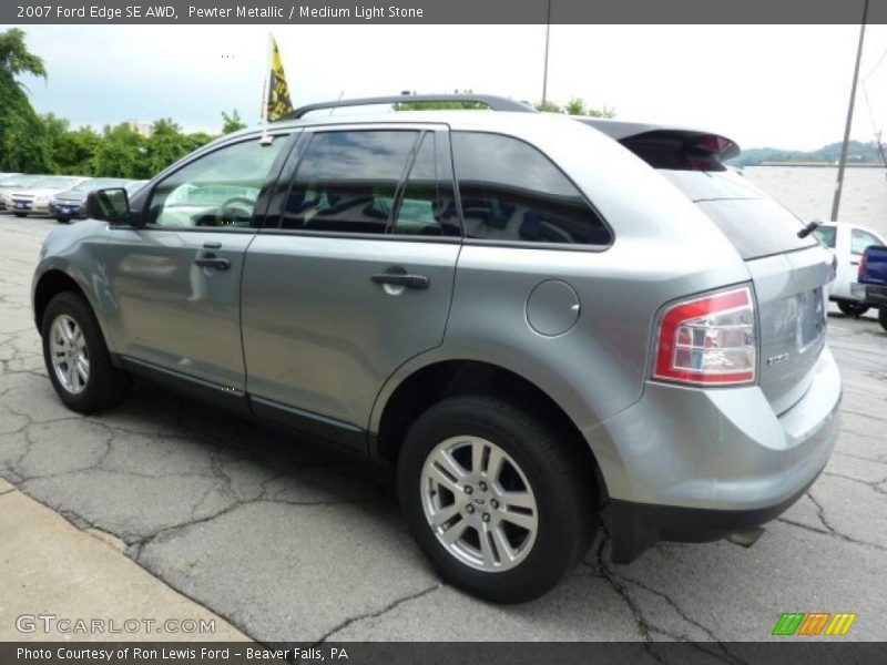 Pewter Metallic / Medium Light Stone 2007 Ford Edge SE AWD