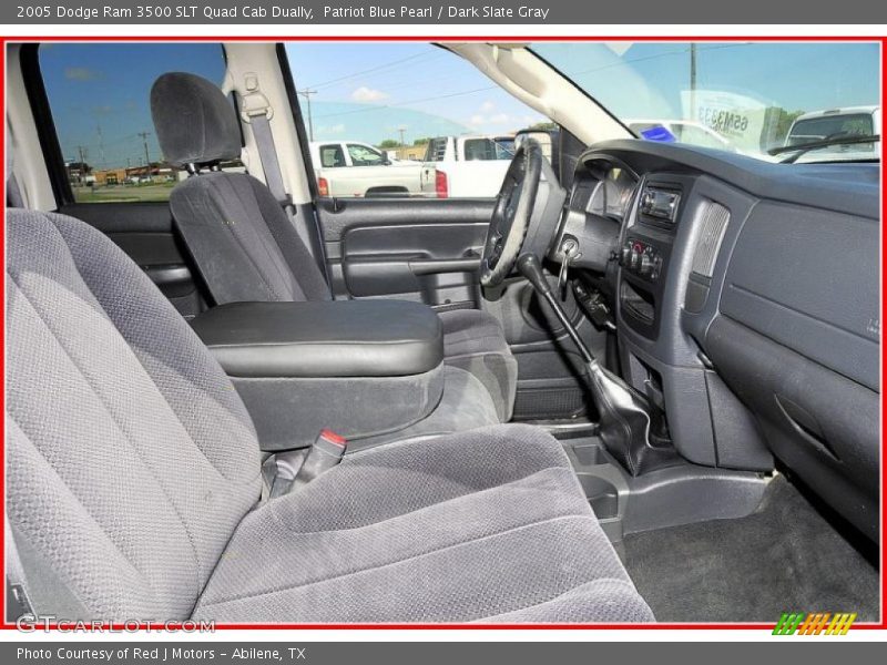 Patriot Blue Pearl / Dark Slate Gray 2005 Dodge Ram 3500 SLT Quad Cab Dually