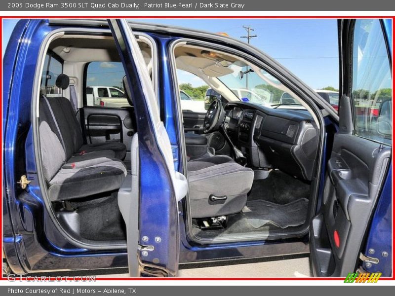 Patriot Blue Pearl / Dark Slate Gray 2005 Dodge Ram 3500 SLT Quad Cab Dually
