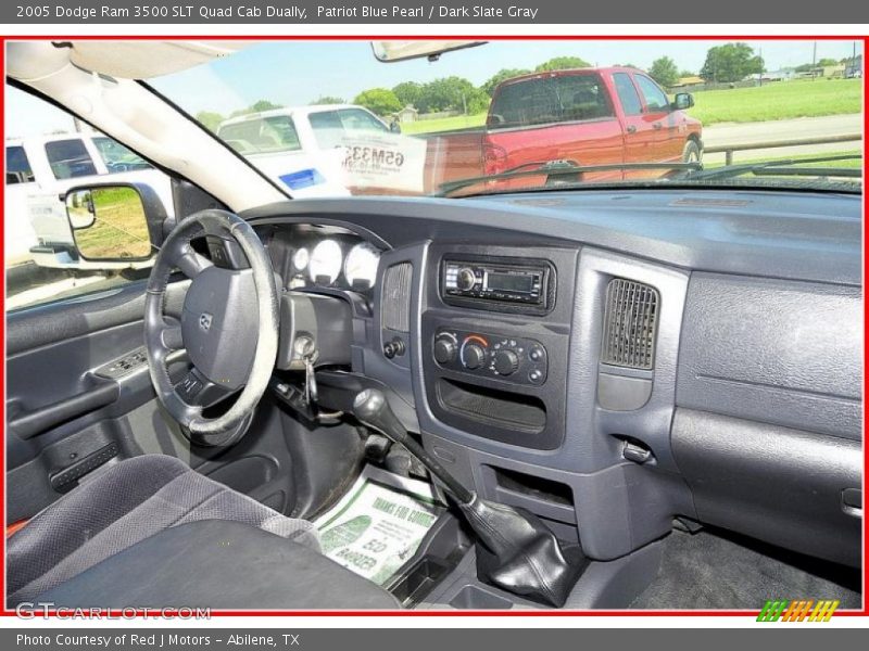 Patriot Blue Pearl / Dark Slate Gray 2005 Dodge Ram 3500 SLT Quad Cab Dually