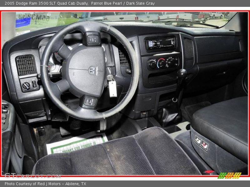 Patriot Blue Pearl / Dark Slate Gray 2005 Dodge Ram 3500 SLT Quad Cab Dually