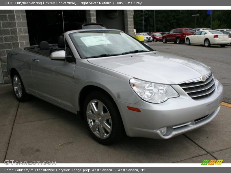 Bright Silver Metallic / Dark Slate Gray 2010 Chrysler Sebring Limited Convertible