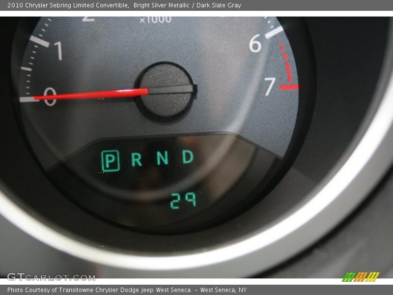 Bright Silver Metallic / Dark Slate Gray 2010 Chrysler Sebring Limited Convertible