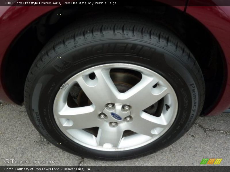 Red Fire Metallic / Pebble Beige 2007 Ford Freestyle Limited AWD