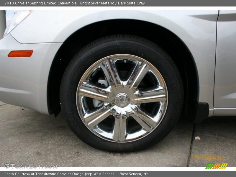 Bright Silver Metallic / Dark Slate Gray 2010 Chrysler Sebring Limited Convertible