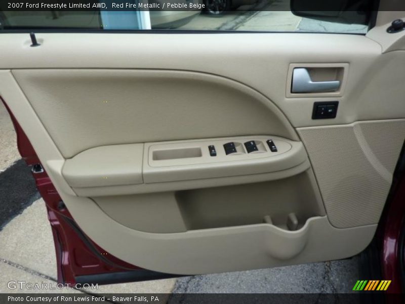Red Fire Metallic / Pebble Beige 2007 Ford Freestyle Limited AWD