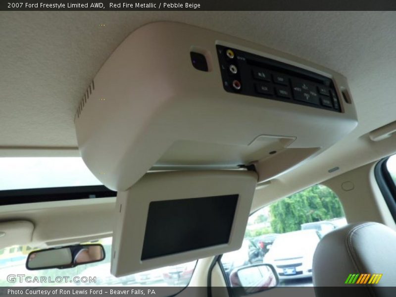 Red Fire Metallic / Pebble Beige 2007 Ford Freestyle Limited AWD