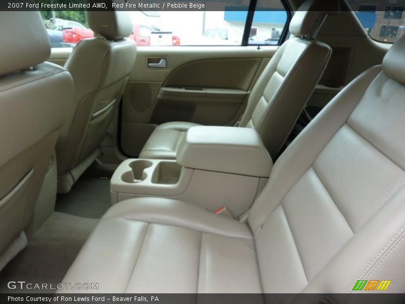 Red Fire Metallic / Pebble Beige 2007 Ford Freestyle Limited AWD