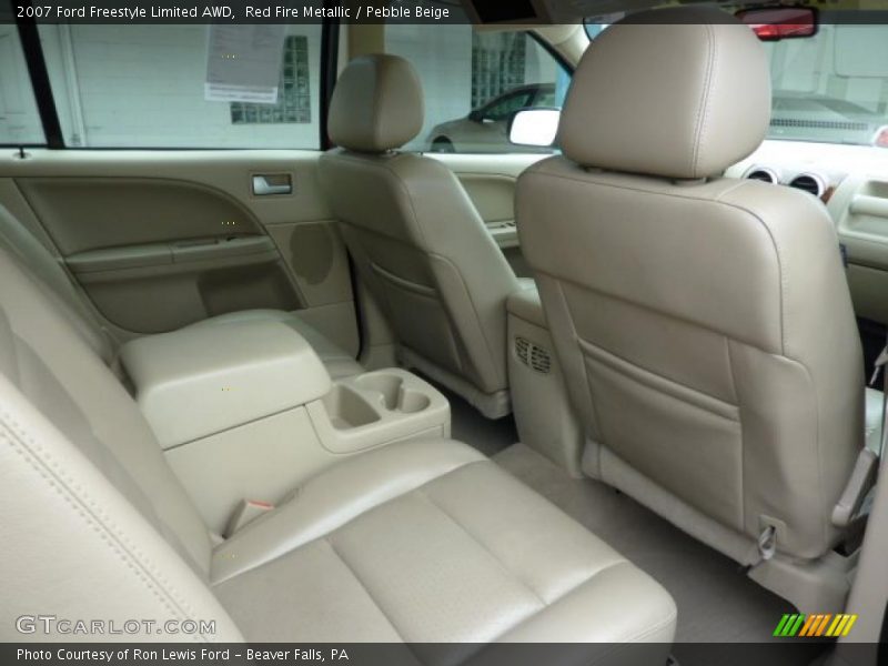 Red Fire Metallic / Pebble Beige 2007 Ford Freestyle Limited AWD