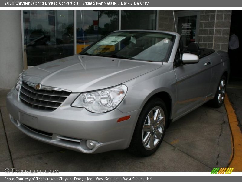 Bright Silver Metallic / Dark Slate Gray 2010 Chrysler Sebring Limited Convertible