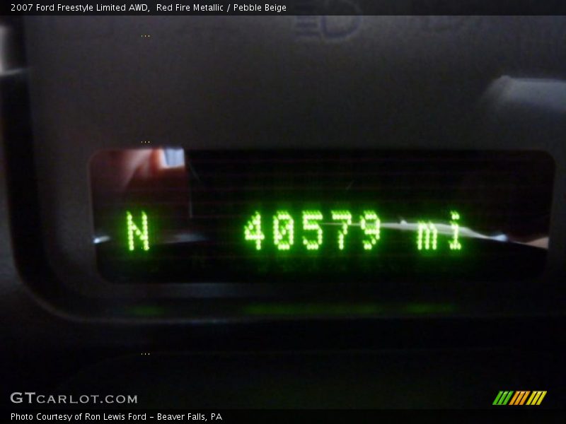 Red Fire Metallic / Pebble Beige 2007 Ford Freestyle Limited AWD