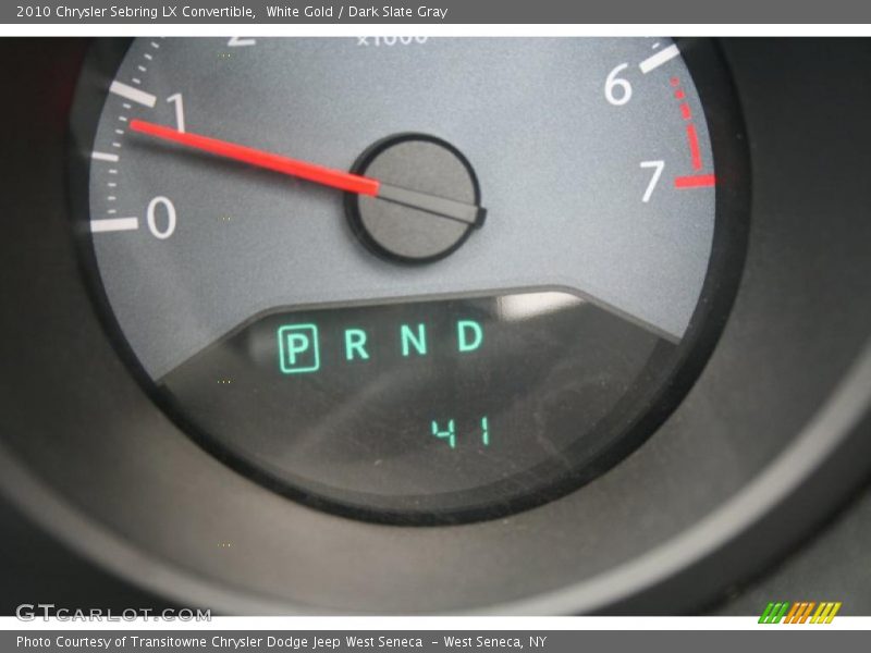 White Gold / Dark Slate Gray 2010 Chrysler Sebring LX Convertible