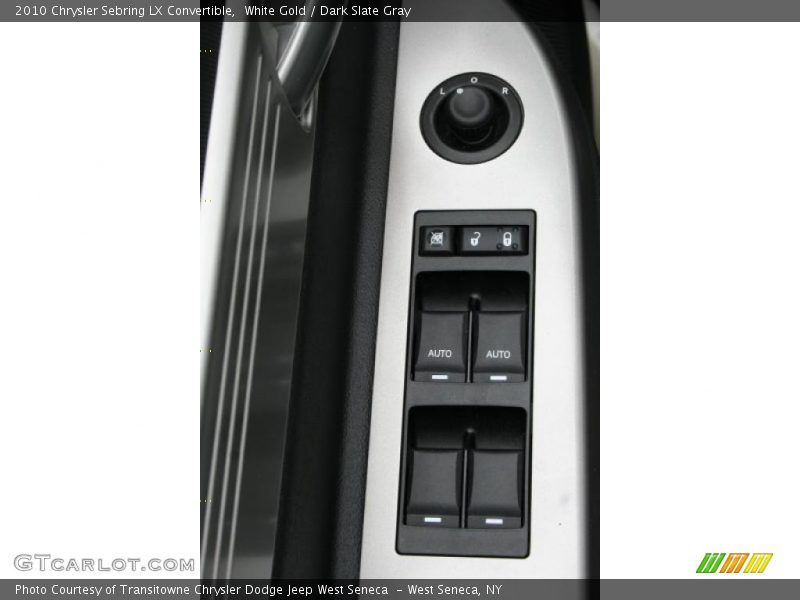 White Gold / Dark Slate Gray 2010 Chrysler Sebring LX Convertible
