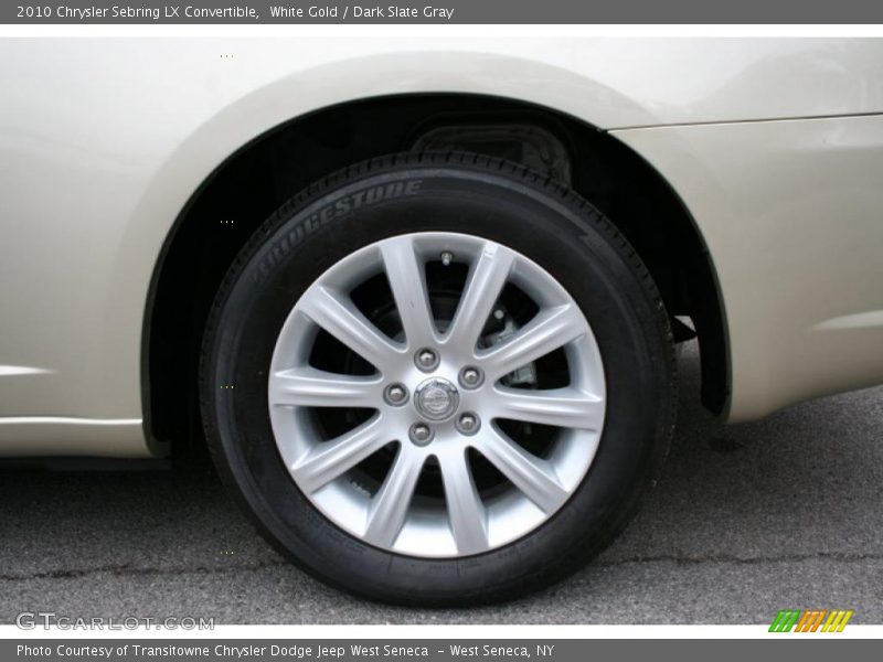 White Gold / Dark Slate Gray 2010 Chrysler Sebring LX Convertible