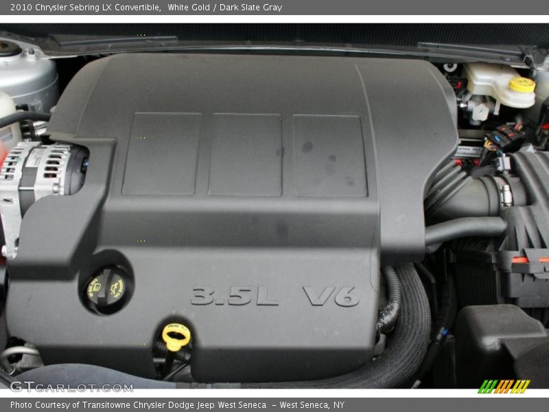 White Gold / Dark Slate Gray 2010 Chrysler Sebring LX Convertible