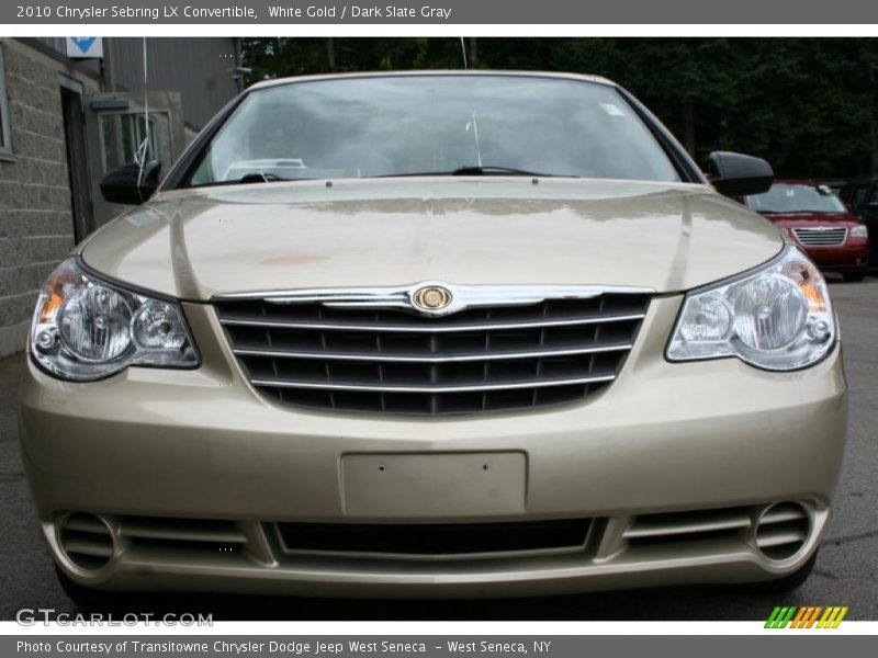 White Gold / Dark Slate Gray 2010 Chrysler Sebring LX Convertible